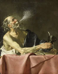 Der Raucher Allegorie der Vergänglichkeit