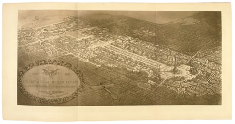 Vogelperspektive des Internationalen Weltzentrums