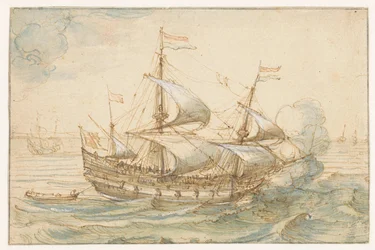 Kriegsschiff auf See