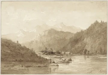 Berglandschaft mit einem See