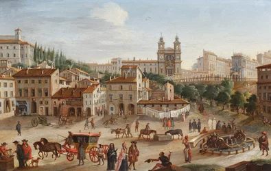 Rom, Santa Trinita dei Monti und die Piazza di Spagna