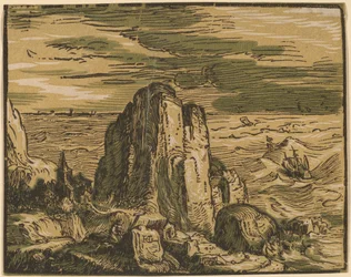 Klippe an einer Küste