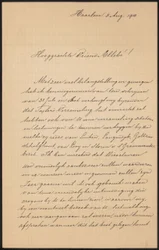 Brief an August Allebé