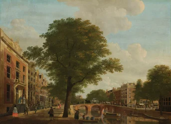 Ansicht der Herengracht bei der Leidsestraat, Amsterdam