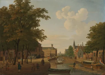 Ansicht des Houtmarkts, Amsterdam
