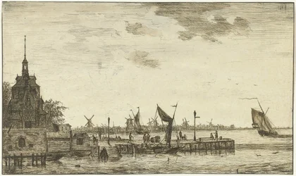 Hafenansicht am Oude Hooft in Rotterdam