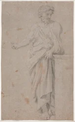 Stehender Mann. Studie nach Raphaels „Disputa“