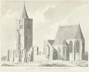 Kirche in Warmond und deren Ruine