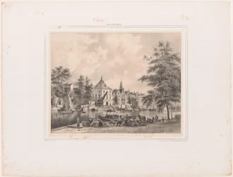 Ansicht von Haarlem vom Spaarne aus