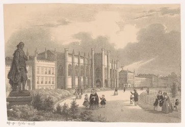Blick auf das Willemshof im Willemspark um 1849
