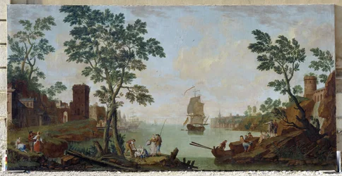 Ansicht eines Mittelmeerhafens