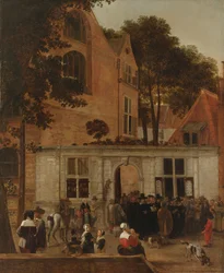Verleihung eines Grades an der Universität Leiden um 1650