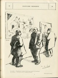 Illustration von H. G. Ibels (1867-1936) in Le Rire, 04/02/22 - Moderne Malerei - Kunst, Antisemitismus, Avantgarde - Jüdisch