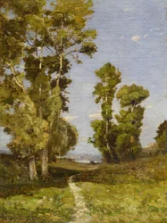 Die Straße, die zum See führt