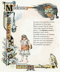 Illustration für "Alphabet der guten Beispiele", ca. 1890