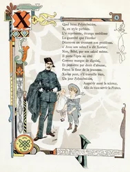 Illustration für "Alphabet der guten Beispiele", ca. 1890
