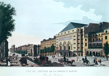 Das Théâtre de la Porte Saint-Martin, um 1815-20