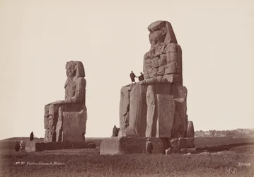 Theben, Kolosse von Memnon, 1870er