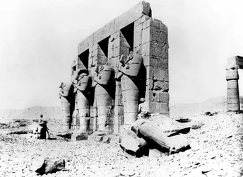 Tempelruinen, Nubien, Ägypten, 1887