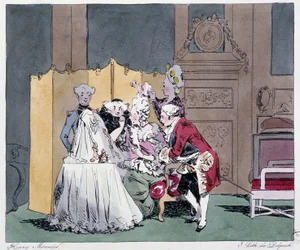 La toilette (Frisierszene) im 18. Jahrhundert - in „Jadis et aujourd