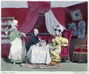 Ein Arzt im 19. Jahrhundert - in "Einst und Jetzt" von Henri Monnier, ed. Delpech, Paris