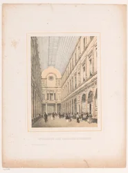Innenansicht der königlichen St.-Hubertus-Galerien in Brüssel