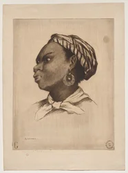 Eine afrikanische Frau, nach Eva Gonzalès