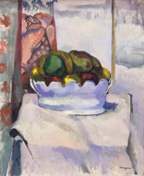 Früchte und Moustier (Tongeschirr)