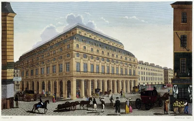 Le Théâtre Français. Gravur von Courvoisier