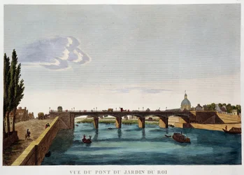 Ansicht der Königsgartenbrücke (Austerlitzbrücke) - Paris