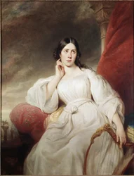 Porträt von Maria Garcia genannt die Malibran, in der Rolle der Desdemona (Öl auf Leinwand)