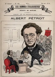 Karikatur von Albert Petrot (1837-1897) aus 