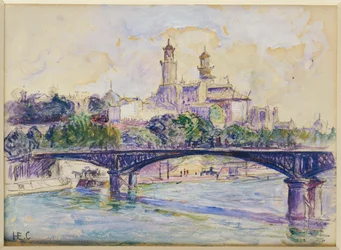 Die Seine vor dem Trocadero