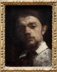Porträt von Henri Fantin Latour (1836-1904), französischer Maler, Selbstporträt