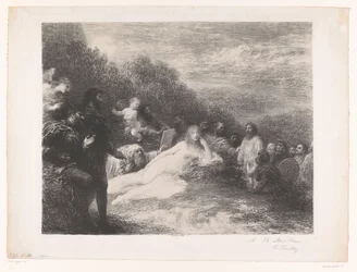 Faust und Mephisto sehen Helena von Troja