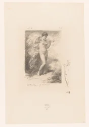 Nereide mit flatterndem Schleier