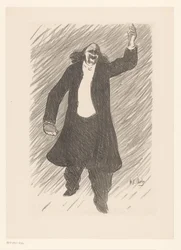 Porträt des Chansonniers Marcel Legay (Marcel Legay, Künstler des Cafékonzerts, Le Café Concert)