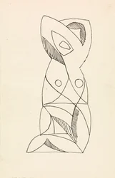 Kniende weibliche Figur