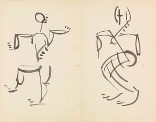 Männliche und weibliche Tanzfiguren