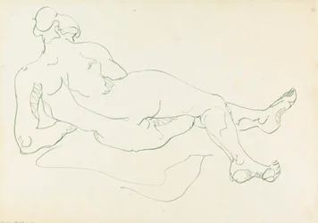 Liegende weibliche Figur