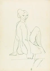 Sitzende weibliche Figur