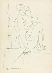 Sitzende weibliche Figur