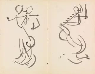 Zwei tanzende Figuren