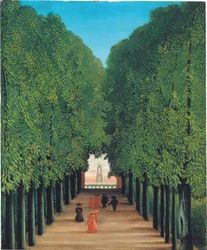 Die Allee im Park von Saint Cloud, ca. 1908