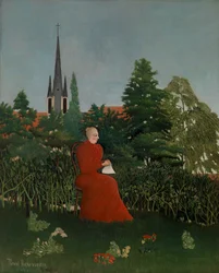 Frau in einer Landschaft, ca. 1899