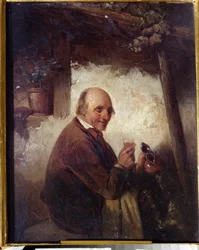 Der Mann mit dem Weinglas