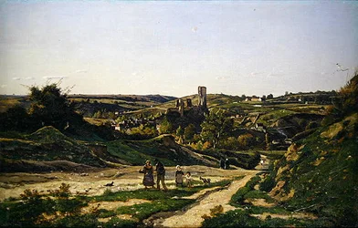 Das Schloss und Dorf Herisson