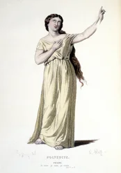Kostümentwurf für Pauline in "Polyeucte", 1884