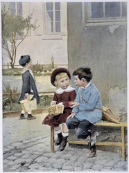 Freihandel - Aquarell von Geoffroy in „Le Figaro Illustré“, Mai 1901