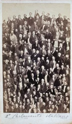 Das erste italienische Parlament 1861